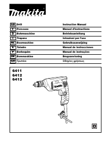 Brugsanvisning Makita 6411 Bore-skruemaskine