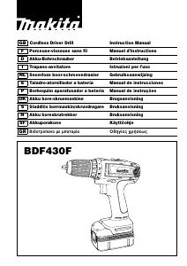 Mode d’emploi Makita BDF430F Perceuse visseuse