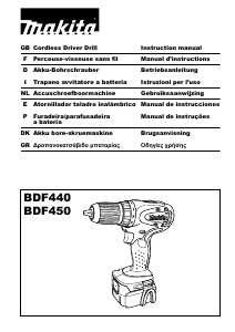 Manual Makita BDF450 Drill-Driver