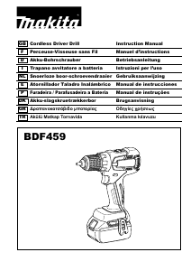 Manual de uso Makita BDF459 Atornillador taladrador