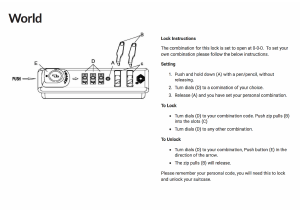 Manual Tripp World Suitcase