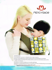 Manual Mengybaor Ergonomic Baby Carrier