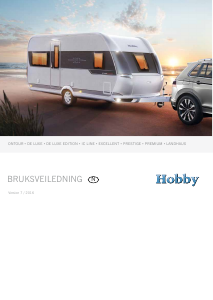Bruksanvisning Hobby Excellent 495 WFB (2017) Campingvogn