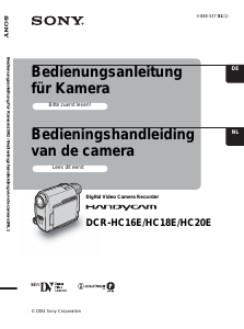 Bedienungsanleitung Sony DCR-HC16E Camcorder