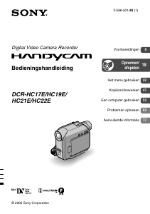 Handleiding Sony DCR-HC17E Camcorder