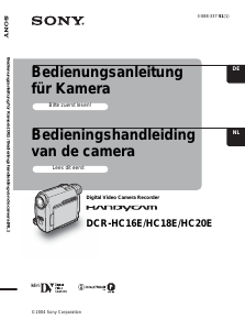 Bedienungsanleitung Sony DCR-HC18E Camcorder
