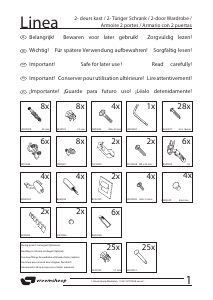 Bedienungsanleitung Vroomshoop Linea Kleiderschrank