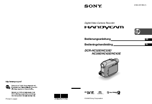 Handleiding Sony DCR-HC33E Camcorder