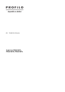 Kullanım kılavuzu Profilo FRS3310ETL Solo fırın