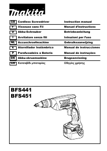 Bedienungsanleitung Makita BFS441 Schrauber