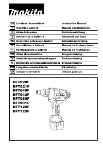 Manual de uso Makita BFT040F Atornillador