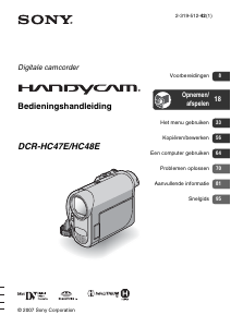 Handleiding Sony DCR-HC48E Camcorder