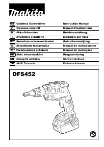 Manual Makita DFS452 Screw Driver