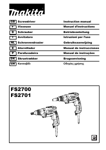 Handleiding Makita FS2701 Schroefmachine