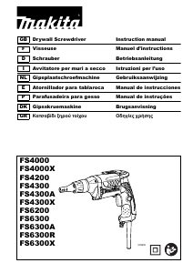 Manual Makita FS6200 Screw Driver