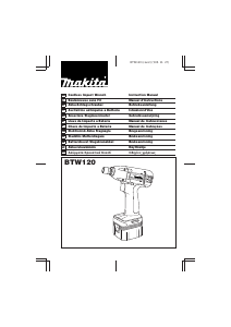 Manual Makita BTW120 Chave de impacto