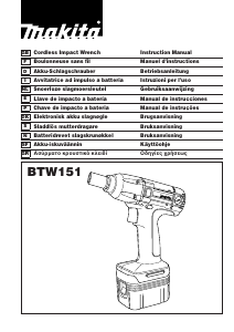 Manual Makita BTW151 Chave de impacto