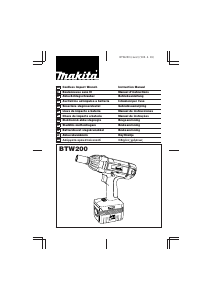 Bruksanvisning Makita BTW200 Mutterdragare