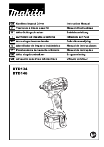 Manual Makita DTD134 Chave de impacto
