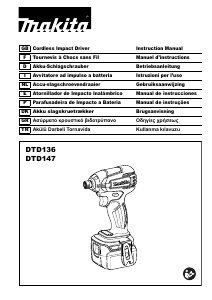 Manual Makita DTD136 Chave de impacto
