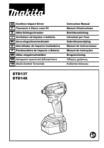 Manual Makita DTD148 Impact Wrench