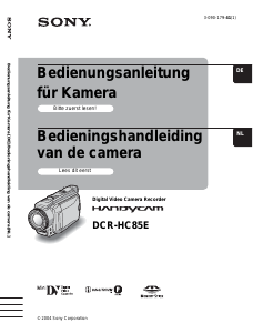 Handleiding Sony DCR-HC85E Camcorder