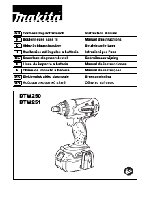 Manuale Makita DTW250 Avvitatore pneumatico