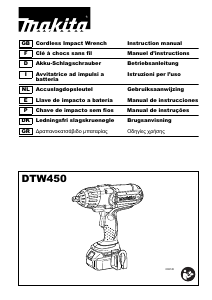Manual Makita DTW450 Chave de impacto