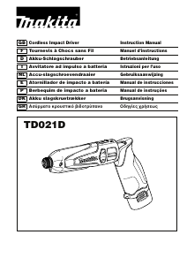 Mode d’emploi Makita TD021D Visseuse à choc