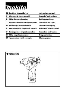 Bedienungsanleitung Makita TD090D Schlagschrauber