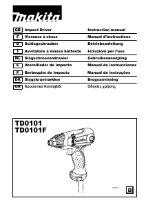 Manual Makita TD0101 Chave de impacto
