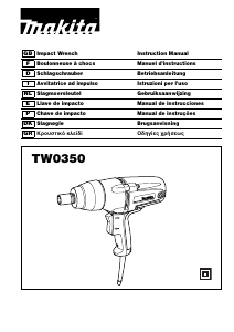 Handleiding Makita TW0350 Slagmoersleutel