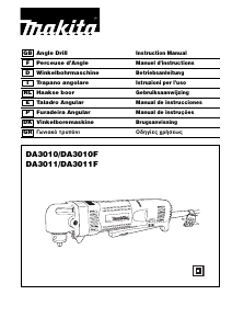 Manual Makita DA3011F Drill-Driver