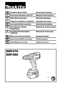 Manuale Makita DDF480 Trapano avvitatore