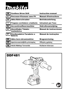 Manual Makita DDF481 Drill-Driver