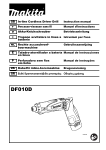 Manual de uso Makita DF010D Atornillador taladrador