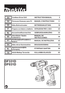 Manual Makita DF031D Drill-Driver