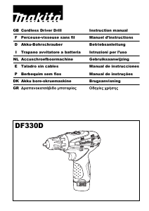 Manual Makita DF330D Drill-Driver