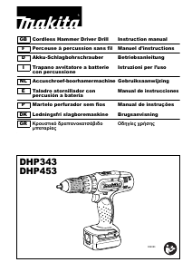 Manual Makita DHP453 Drill-Driver