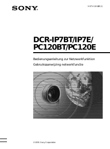 Handleiding Sony DCR-IP7E Camcorder