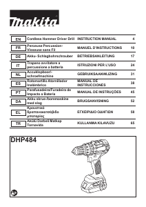 Manual Makita DHP484 Drill-Driver