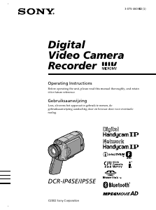 Manual Sony DCR-IP55E Camcorder