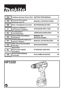 Mode d’emploi Makita HP332D Perceuse visseuse