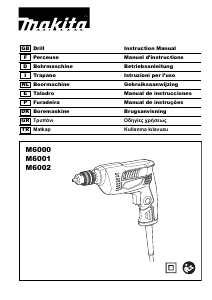 Manual Makita M6000 Drill-Driver