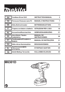 Manual Makita M6301D Drill-Driver