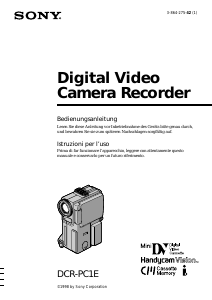 Manuale Sony DCR-PC1E Videocamera