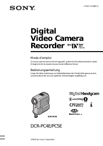 Bedienungsanleitung Sony DCR-PC4E Camcorder