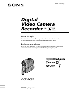 Bedienungsanleitung Sony DCR-PC8E Camcorder