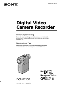 Manuale Sony DCR-PC10E Videocamera