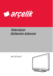 Kullanım kılavuzu Arçelik A40 LB 6436 LED televizyon